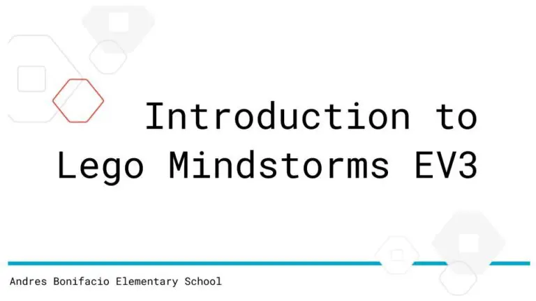 K-12 Robotics Outreach: Introduction to the EV3 kit 1
